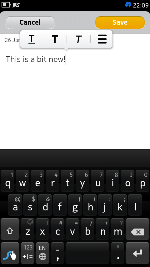 Swype keyboard is updated