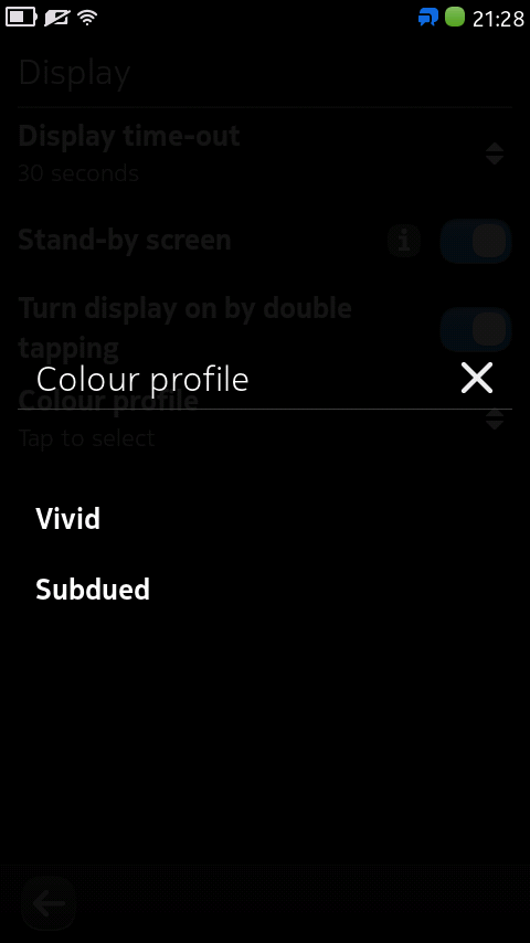 Colour profile