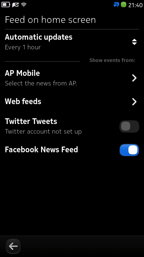Refresh times on homescreenq